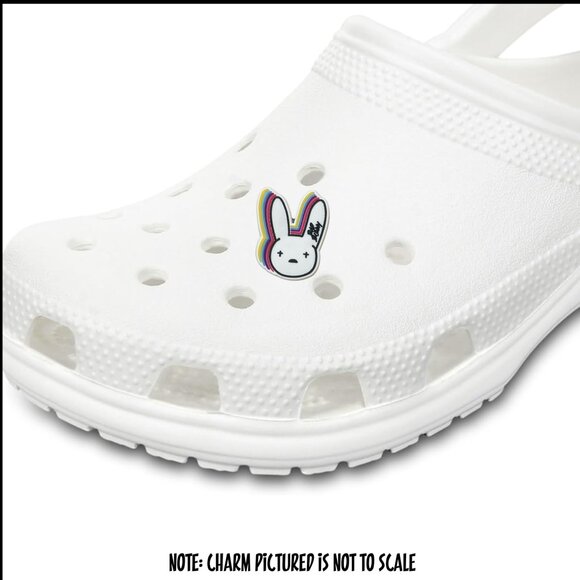 NWOT Bad Bunny Croc Charm Multi Colored Shadow Ears - Picture 2 of 3